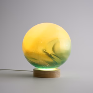 Glowing Orb Lamp
