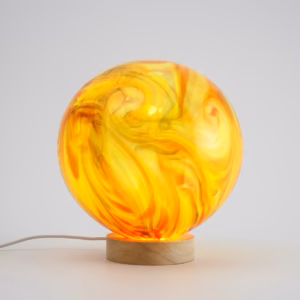 Glowing Orb Lamp